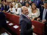 El candidato del PP a la Presidencia del Senado y vicesecretario de coordinación autonómica del PP, Pedro Rollán.