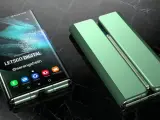 Prototipo de tablet plegable de Samsung.