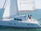 Catamarán usado por Rivera y su novia.