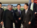 Joe Biden saluda a Fumio Kishida y Camp David.