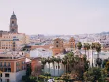 Imagen panorámica de la ciudad de Málaga.