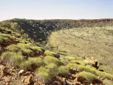 Imagen de un cráter de meteorito en la región sureste de Australia.