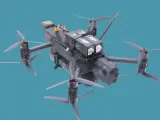 El dron tiene la capacidad de transportar municiones de hasta 2,5 kg.