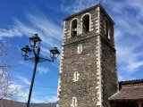 Torre de la iglesia en Campillo de Ranas.