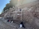 La excavación en la necrópolis.