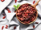 Bayas de Goji rojas secas para una dieta saludable