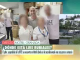 El matinal ha mostrado la fotografía de Luis Rubiales con los sanitarios.