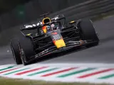Max Verstappen en el primer entrenamiento de Monza.