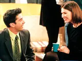 Emily y Ross en un capítulo de 'Friends'