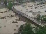 Emergencias de la Comunidad de Madrid ha compartido imágenes aéreas de la crecida del río Alberche tras las lluvias torrenciales producidas por la DANA.