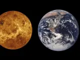 Mercurio, Venus, Tierra y Marte.