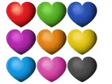 Las aplicaciones de chat cuentan con 12 corazones de colores, y redes sociales como Twitter con 9.