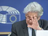 El comisario de Mercado Interior, Thierry Breton, en el Parlamento Europeo.