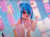 La cantante digital Noonouri, en el videoclip de 'Dominoes'.
