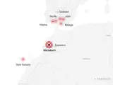 Mapa del terremoto de Marruecos y en qué puntos de España se ha sentido.