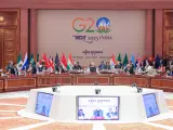 Presidentes de diferentes países en la Cumbre del G20 en Nueva Delhi