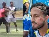 Un árbitro y un jugador protagonizan una dura pelea en el fútbol amateur de Ecuador.