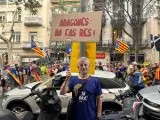 Críticas a Pere Aragonès durante la Diada de Barcelona.