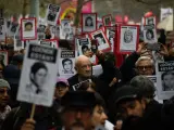 Marcha por el 50 aniversario del golpe de Estado contra el presidente Salvador Allende en Santiago de Chile.