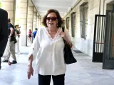 La expresidenta del PSOE de Sevilla Amparo Rubiales a su llegada a los juzgados de Sevilla.
