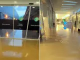 La fuerte tormenta que ha afectado al noreste de la Comunidad de Madrid, la madrugada de este viernes, ha inundado el centro comercial Parque Corredor en Torrejón de Ardoz.