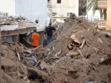 Consecuencias de las inundaciones en la localidad libia de Derna