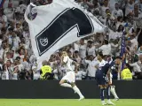 Joselu celebra el gol de la remontada ante la Real Sociedad.