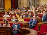 La portavoz de Esquerra Republicana (ERC) en el Parlamento de Cataluña, Marta Vilalta.