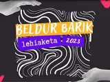 Cartel promocional del concurso Beldur Barik 2023.
