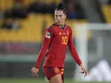 Jennifer Hermoso durante un partido con la selección española en el Mundial.