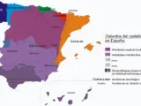 Lenguas y dialectos en España.