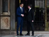 Sánchez y Puigdemont, en una imagen de archivo. / AFP PHOTO / Josep LAGO (Photo credit should read JOSEP LAGO/AFP via Getty Images)