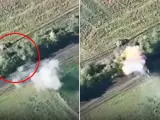 El enfrentamiento entre dos tanques, a menos de 10 metros, acabó cuando el carro ucraniano disparó a bocajarro al T-72 ruso.