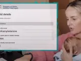 Kirsten Drysdale registra el nombre de su bebé.