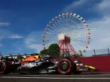 Verstappen rodando en Suzuka.