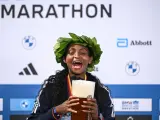 Tigist Assefa, récord del mundo de maratón.