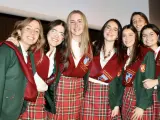 Algunas de las estudiantes del colegio Sansueña de Zaragoza, centro educativo que ha obtenido las mejores notas de Aragón en la EVAU 2023