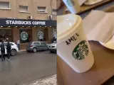 Imágenes del falso Starbucks de Orán, en Argelia.
