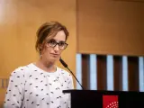 La portavoz de Más Madrid en la Asamblea regional, Mónica García, en una imagen de este martes.