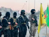 Milicianas de las Fuerzas Democráticas Sirias (FDS) en Hasaka en una foto de archivo.