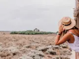 Mujer viajando sola