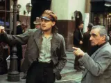 Leonardo DiCaprio y Martin Scorsese en el rodaje de 'Gangs of New York'.