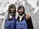 Reinhold Messner (izquierda) y Hans Kammerlander.