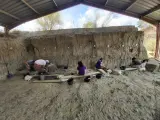 Trabajos de excavación en el barranco de la Boella, en Tarragona.