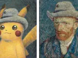 Pikachu, de 'Pokémon', y Vincent Van Gogh.