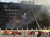 Comisaría incendiada en Ismailia.