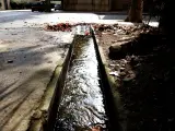 El punto donde el agua se filtra con el alcantarillado de Badalona.