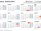Calendario laboral Baleares 2024.