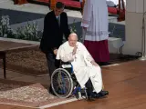 El papa Francisco, en la apertura del sínodo de obispos en Ciudad del Vaticano.