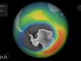 El agujero en la capa de ozono sobre la Antártida ha aumentado este año y es uno de los mayores jamás registrados, según mediciones del satélite Sentinel 5P del sistema europeo Copérnico.